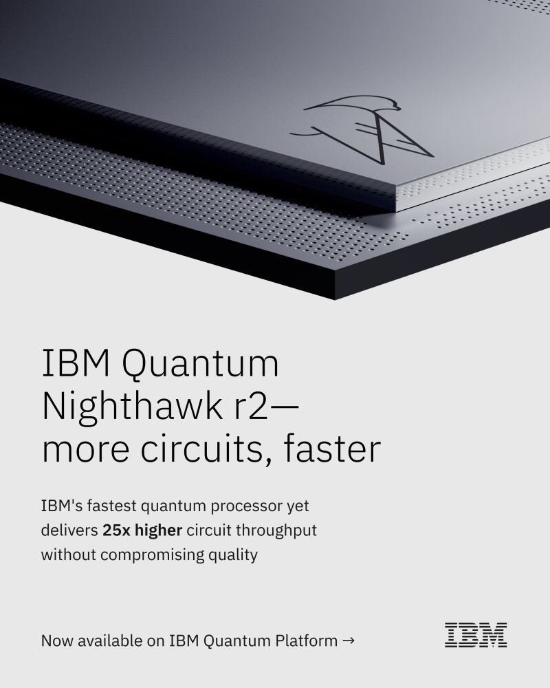 IBM releases Nighthawk r2 QPU Featuring Active Dissipative Qubit Reset