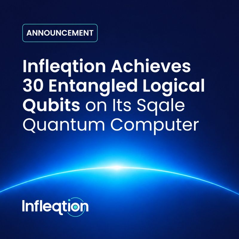 Infleqtion Achieves 30 Entangled Logical Qubits on Sqale Neutral-Atom