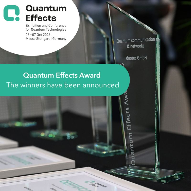 Messe Stuttgart Announces Winners of the Quantum Effects Award 2026 ...